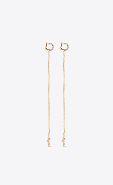 OPYUM Boucles d'oreille monogramme en métal